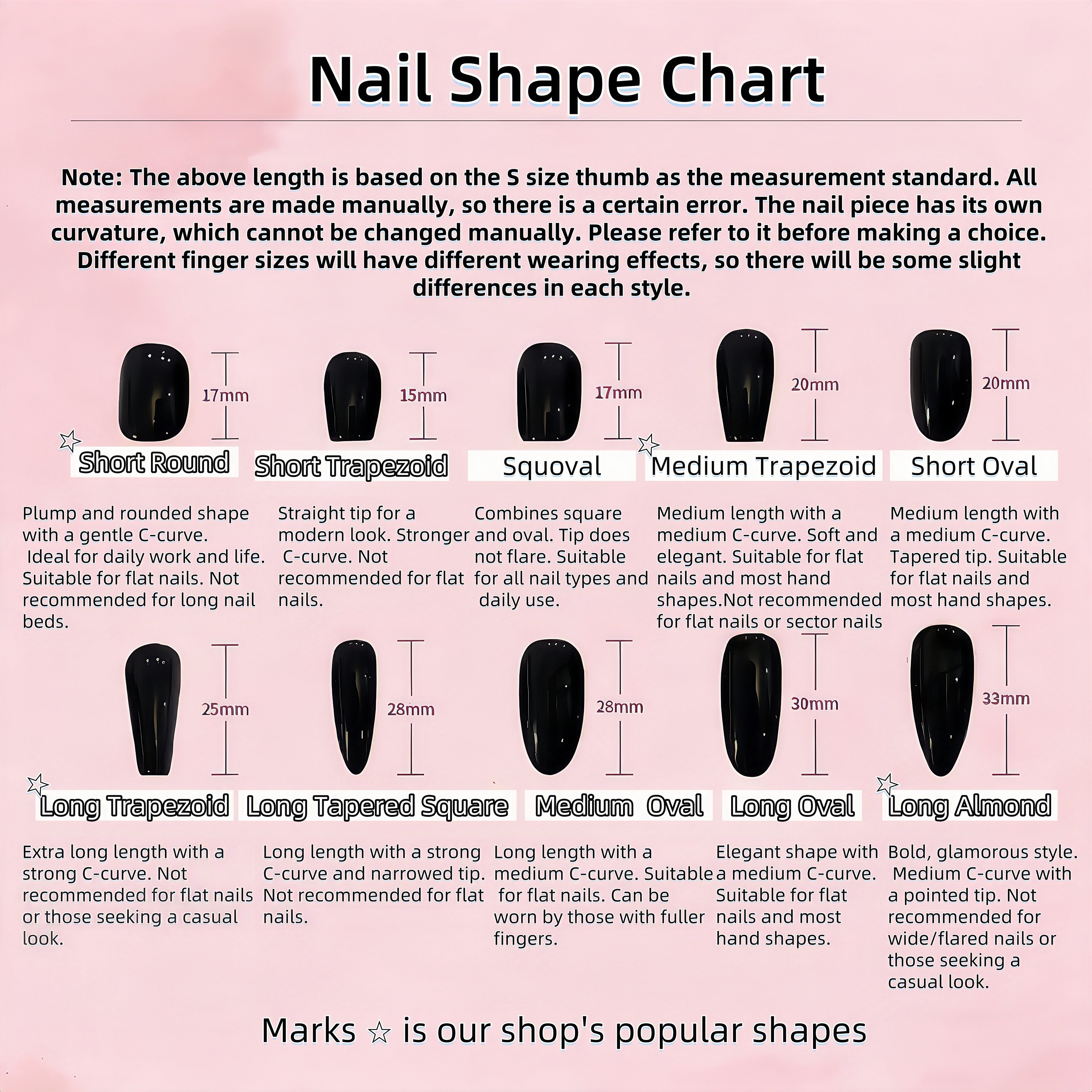 Pressed-on Nail One Size 24pcs (Fits Most) Blind Box 2 set ,wish two number